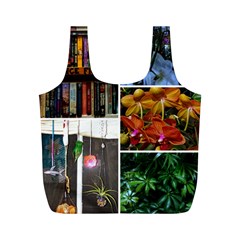 Floral Collage Full Print Recycle Bag (m) by okhismakingart