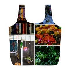 Floral Collage Full Print Recycle Bag (l) by okhismakingart