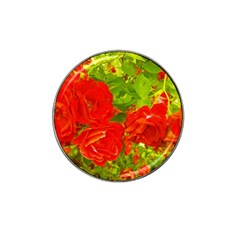 Red Roses Hat Clip Ball Marker