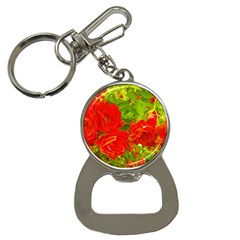 Red Roses Bottle Opener Key Chains