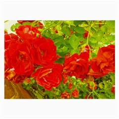 Red Roses Large Glasses Cloth