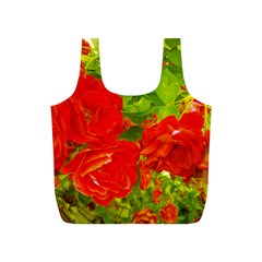 Red Roses Full Print Recycle Bag (S)