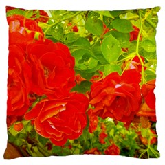 Red Roses Standard Flano Cushion Case (Two Sides)