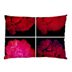 Geranium Collage Pillow Case by okhismakingart