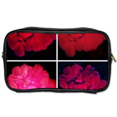 Geranium Collage Toiletries Bag (two Sides) by okhismakingart