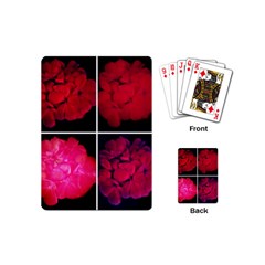 Geranium Collage Playing Cards (mini) by okhismakingart