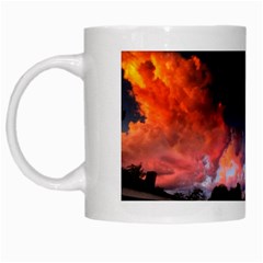 Sunset Collage White Mugs by okhismakingart