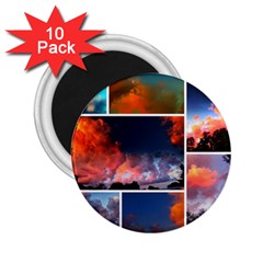 Sunset Collage 2 25  Magnets (10 Pack)  by okhismakingart