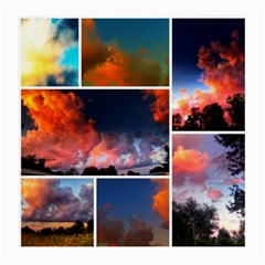 Sunset Collage Medium Glasses Cloth (2-side) by okhismakingart