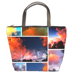 Sunset Collage Bucket Bag by okhismakingart