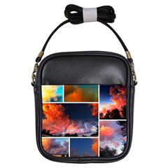 Sunset Collage Girls Sling Bag by okhismakingart