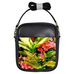 Fern Jungle Girls Sling Bag by okhismakingart