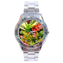 Fern Jungle Stainless Steel Analogue Watch by okhismakingart