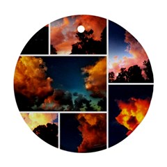 Sunset Collage Ii Ornament (round) by okhismakingart