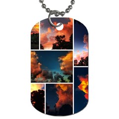 Sunset Collage Ii Dog Tag (one Side) by okhismakingart