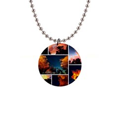 Sunset Collage Ii 1  Button Necklace by okhismakingart