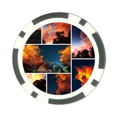 Sunset Collage Ii Poker Chip Card Guard (10 Pack) by okhismakingart