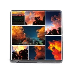 Sunset Collage Ii Memory Card Reader (square 5 Slot) by okhismakingart