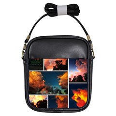 Sunset Collage Ii Girls Sling Bag by okhismakingart