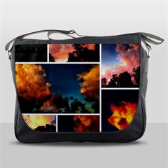 Sunset Collage Ii Messenger Bag by okhismakingart