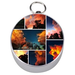 Sunset Collage Ii Silver Compasses by okhismakingart