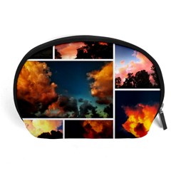 Sunset Collage Ii Accessory Pouch (large) by okhismakingart