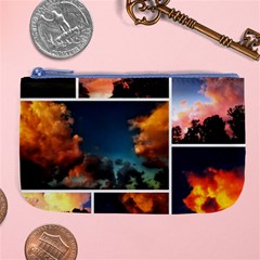 Sunset Collage Ii Large Coin Purse by okhismakingart