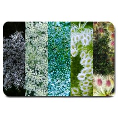 Queen Annes Lace Vertical Slice Collage Large Doormat  by okhismakingart