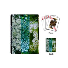 Queen Annes Lace Vertical Slice Collage Playing Cards (mini) by okhismakingart