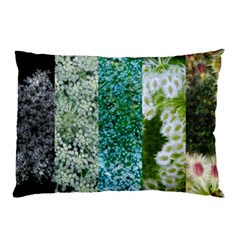 Queen Annes Lace Vertical Slice Collage Pillow Case (two Sides) by okhismakingart