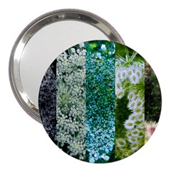 Queen Annes Lace Vertical Slice Collage 3  Handbag Mirrors by okhismakingart