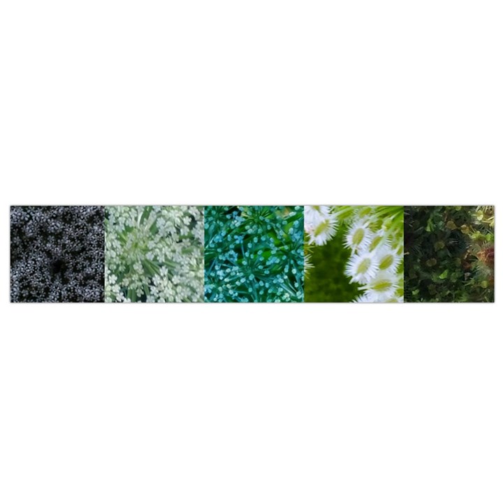 Queen Annes Lace Vertical Slice Collage Small Flano Scarf