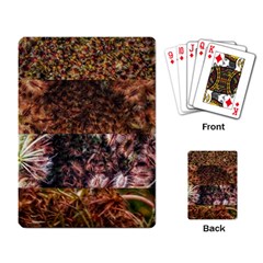 Queen Annes Lace Horizontal Slice Collage Playing Cards Single Design