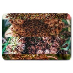 Queen Annes Lace Horizontal Slice Collage Large Doormat  by okhismakingart