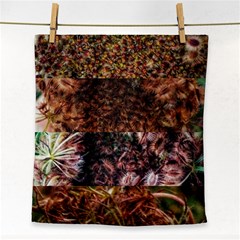 Queen Annes Lace Horizontal Slice Collage Face Towel by okhismakingart