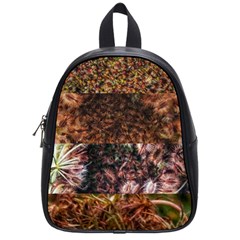 Queen Annes Lace Horizontal Slice Collage School Bag (small) by okhismakingart