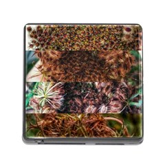 Queen Annes Lace Horizontal Slice Collage Memory Card Reader (square 5 Slot) by okhismakingart