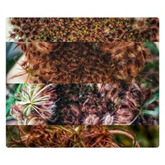 Queen Annes Lace Horizontal Slice Collage Double Sided Flano Blanket (small)  by okhismakingart