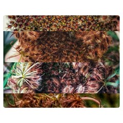 Queen Annes Lace Horizontal Slice Collage Double Sided Flano Blanket (medium)  by okhismakingart