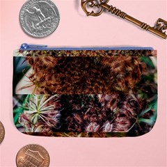 Queen Annes Lace Horizontal Slice Collage Large Coin Purse by okhismakingart