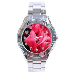 Pink Stainless Steel Analogue Watch by okhismakingart