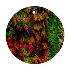 Fall Ivy Ornament (round) by okhismakingart