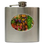 Fall Ivy Hip Flask (6 oz) Front