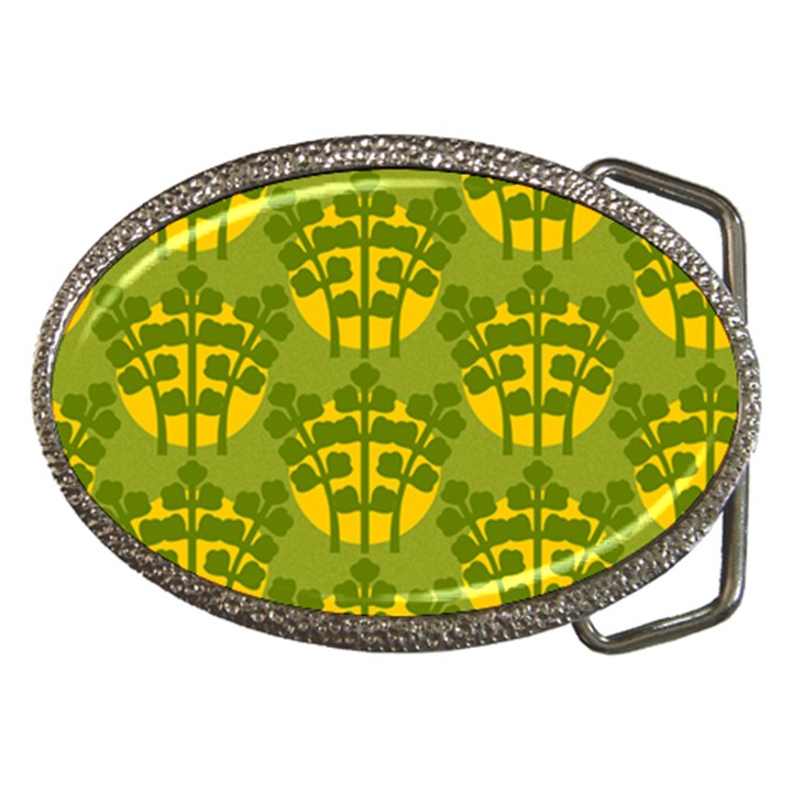 Texture Plant Herbs Green Belt Buckles