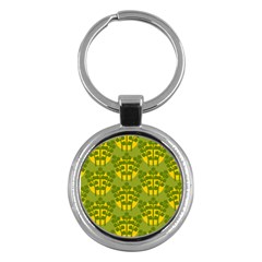 Texture Plant Herbs Green Key Chains (round)  by Mariart