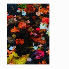 Leaves And Puddle Large Garden Flag (two Sides) by okhismakingart