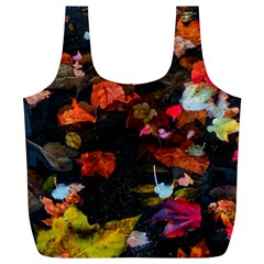 Leaves And Puddle Full Print Recycle Bag (xl) by okhismakingart