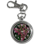 Pink-Fringed Leaves Key Chain Watches Front