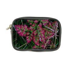 Pink-fringed Leaves Coin Purse by okhismakingart