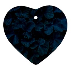 Columbine Leaves Ornament (heart) by okhismakingart